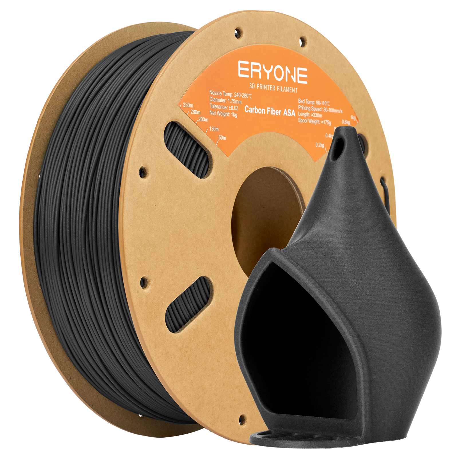 ERYONE ASA 3D Printer Filament 1.75mm, Dimensional Accuracy +/- 0.05 mm 1kg (2.2LBS)/Spool