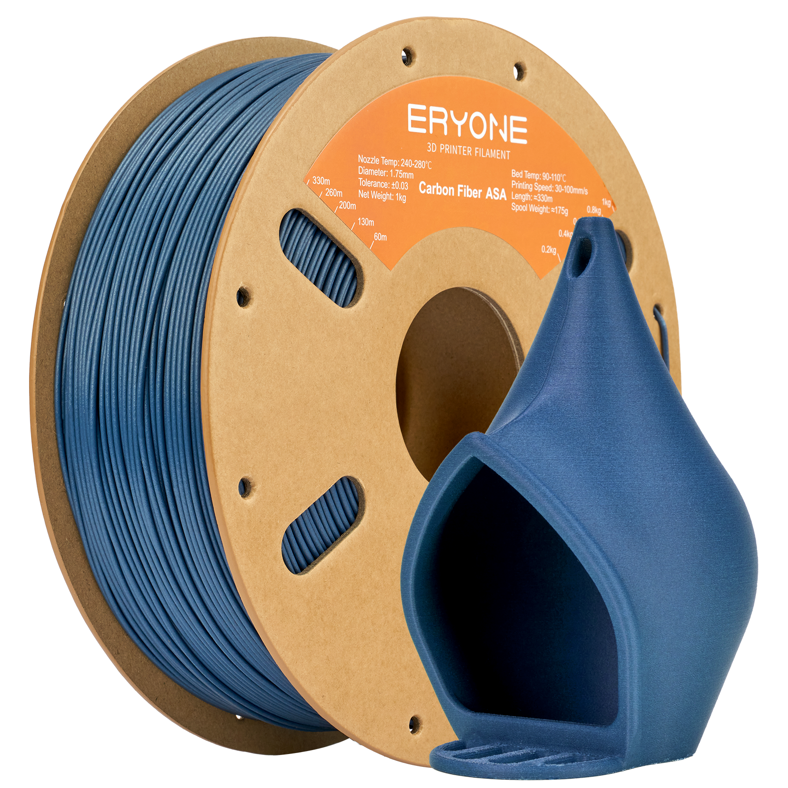 ERYONE ASA 3D Printer Filament 1.75mm, Dimensional Accuracy +/- 0.05 mm 1kg (2.2LBS)/Spool