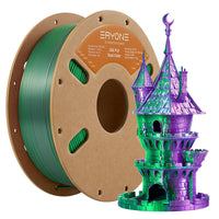 PLA  Silk Dual-Color Filament - 1.75mm±0.03mm (1kg) - Purple & Green