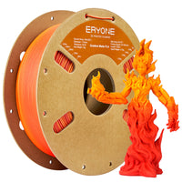(Pre-Sale)PLA New Product Color Collection Filament,1kg，(MOQ:10 Rolls,Mixable) - MATTE-Gradient - Red & Yellow