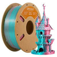 (Pre-Sale)PLA New Product Color Collection Filament,1kg，(MOQ:10 Rolls,Mixable) - Dual Color Silk-Blue&Green&Range-1kg