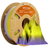 PLA  Matte Dual-Color Filament - 1.75mm±0.03mm (1kg) - Gradient - Yellow & Purple