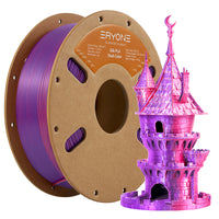 PLA  Silk Dual-Color Filament - 1.75mm±0.03mm (1kg) - Purple & Orange