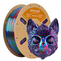 PLA Silk Triple-Color Filament - 1.75mm±0.03mm (1kg) - 1 KG / Twisted Rainbow-Tracing-Red&Blue&Green