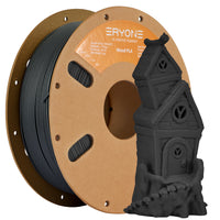 PLA Bois Filament - 1.75mm±0.03mm (1kg) - Charcoal ash