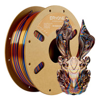 PLA Silk Triple-Color Filament - 1.75mm±0.03mm (1kg) - 1 KG / Twisted Rainbow-Fantasy-Red&Gold&Blue