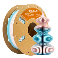 PLA  Matte Dual-Color Filament - 1.75mm±0.03mm (1kg) - High-speed matte gradient multi-color-Marshmallow (Blue & Pink)