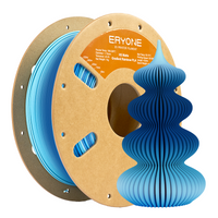 PLA  Matte Dual-Color Filament - 1.75mm±0.03mm (1kg) - High-speed matte gradient multi-color-Glacier (Blue & White & Light Blue)