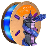(Pre-sale) PLA All Series Filament - 1.75mm±0.03mm (1kg)  (MOQ:20 Rolls,Mixable) - Triple-Color Silk-Black&Blue&Purple