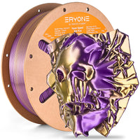 (Pre-Sale)PLA New Product Color Collection Filament,1kg，(MOQ:10 Rolls,Mixable) - Dual Color Silk-High Speed-Gold&Purple-1kg