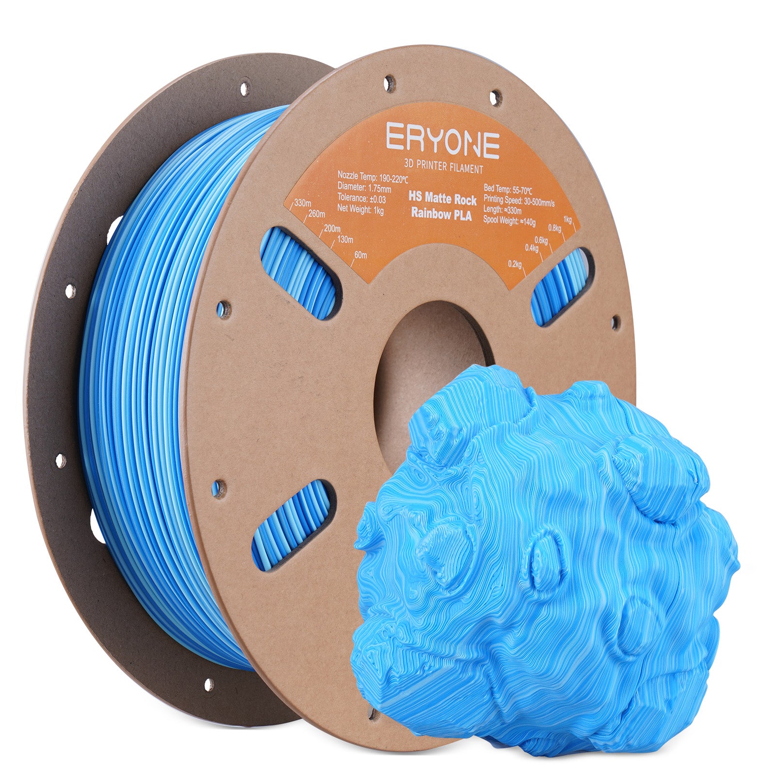 ERYONE High Speed Matte PLA Filament, 1.75mm Filament for 3D Printer, 1KG(2.2LBS)/ Spool,
