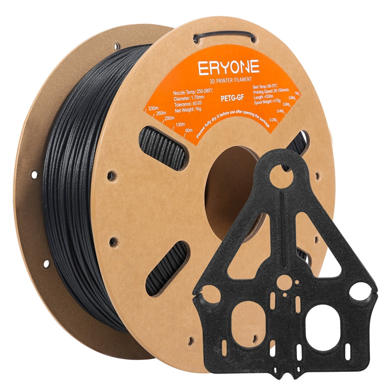 ERYONE PETG Fiberglass Filament, 1.75mm ±0.03mm Filament for 3D Printer, 1KG(2.2LBS)/ Spool