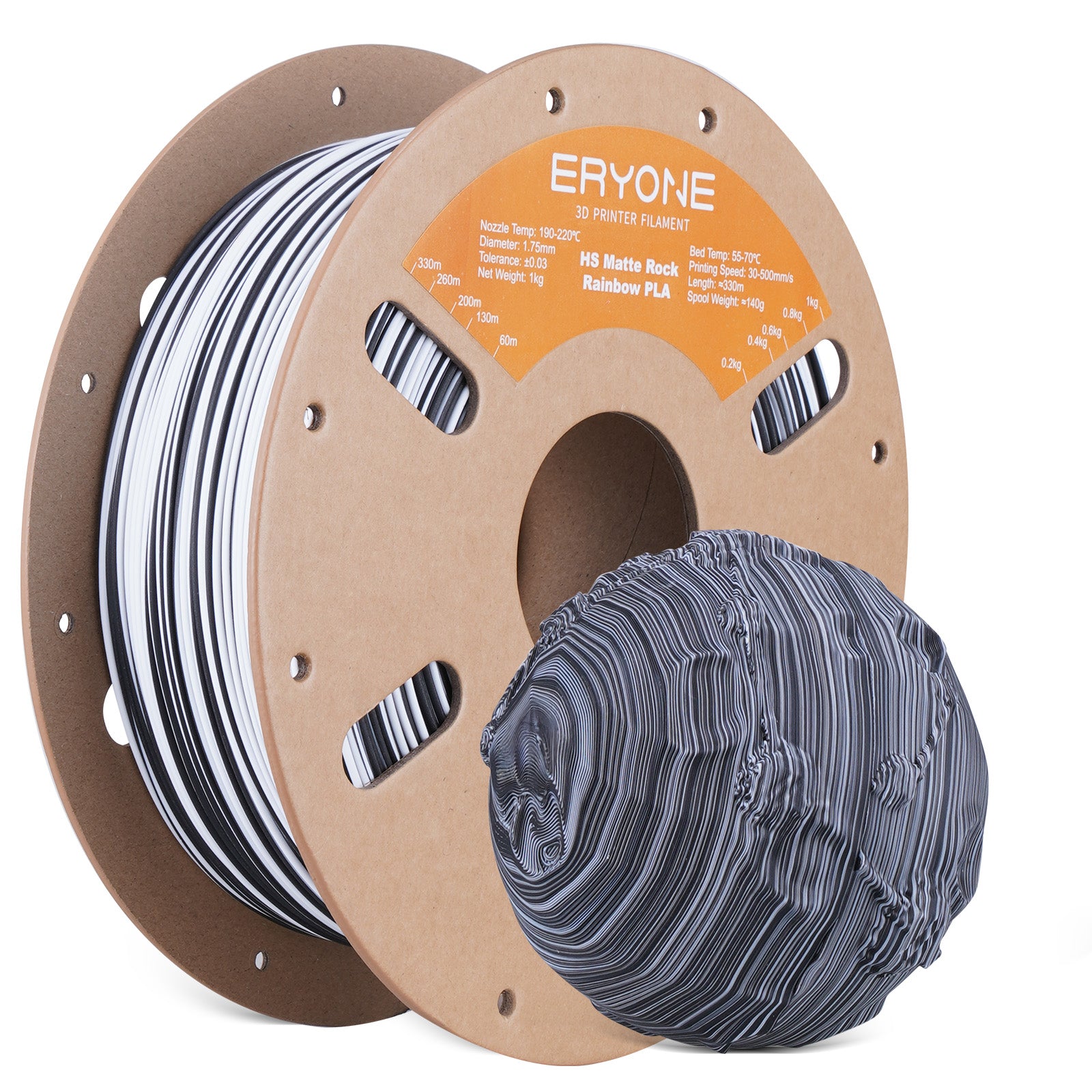 ERYONE High Speed Matte PLA Filament, 1.75mm Filament for 3D Printer, 1KG(2.2LBS)/ Spool,
