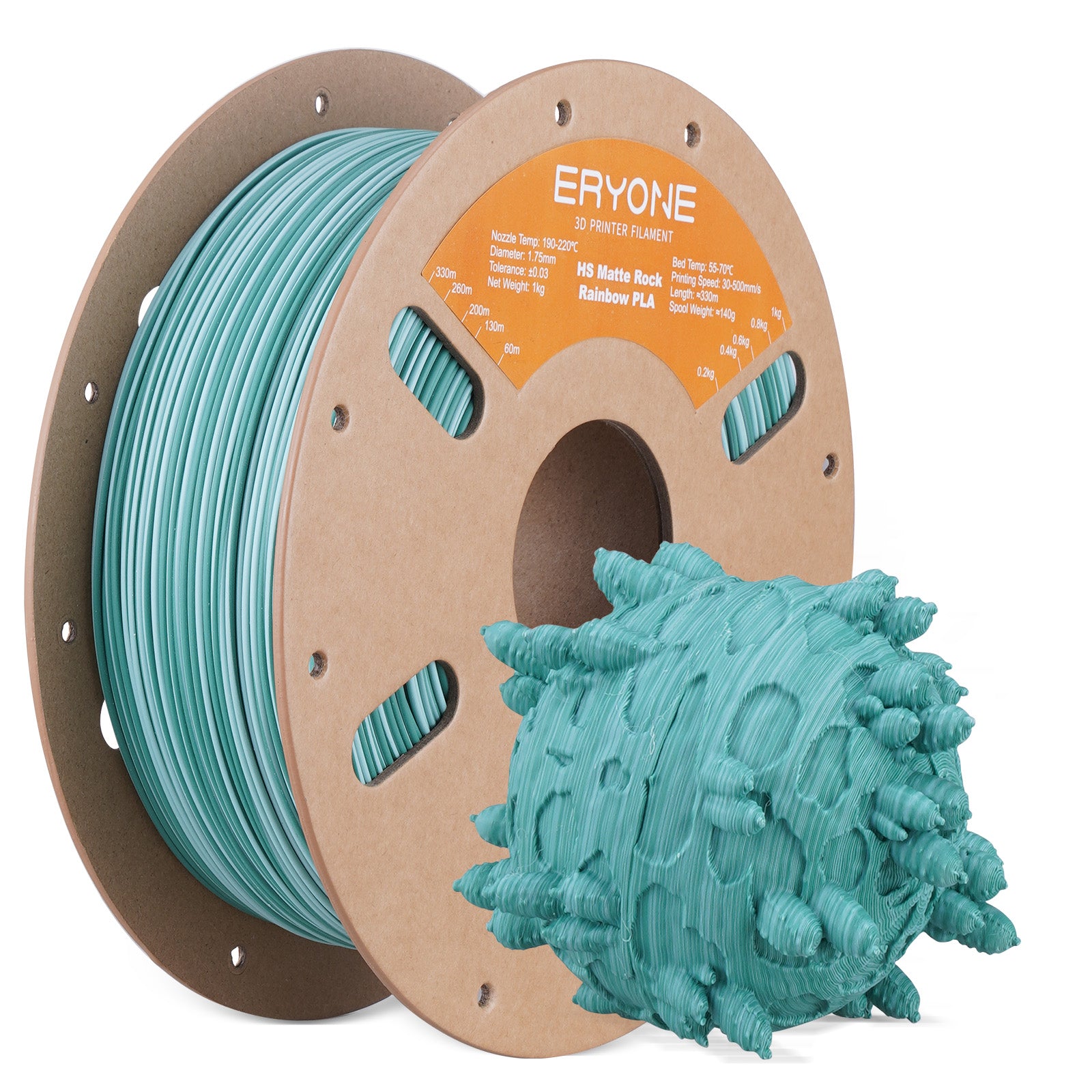 ERYONE High Speed Matte PLA Filament, 1.75mm Filament for 3D Printer, 1KG(2.2LBS)/ Spool,
