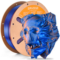 PLA High Speed Dual-Color Silk Filament - 1.75mm±0.03mm (1kg) - High Speed-Orange & Blue