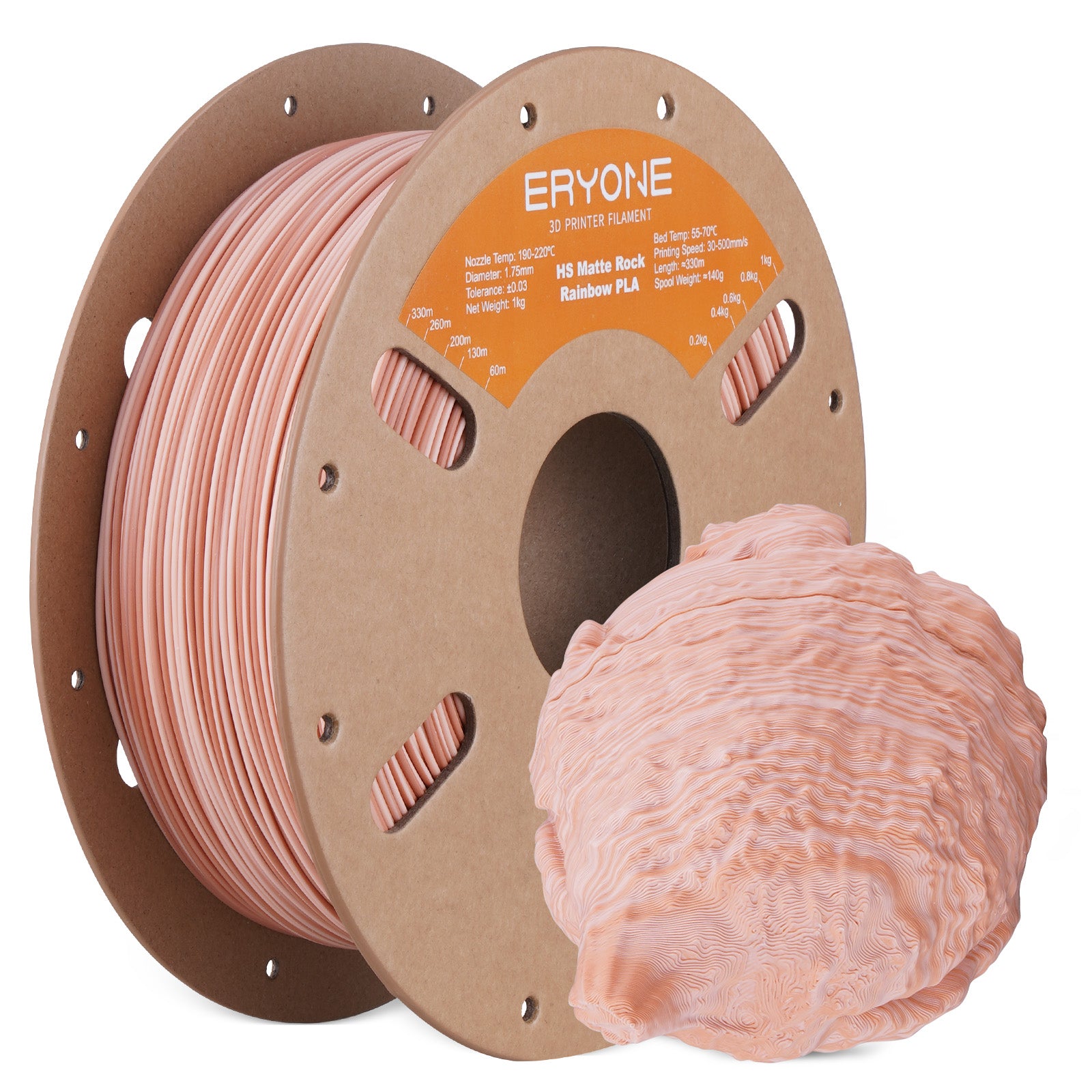 ERYONE High Speed Matte PLA Filament, 1.75mm Filament for 3D Printer, 1KG(2.2LBS)/ Spool,