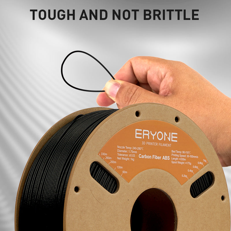 Filament ABS ERYONE pour imprimante 3D 1.75mm, précision dimensionnelle +/- 0.05 mm 1kg (2.2LBS)/Pool