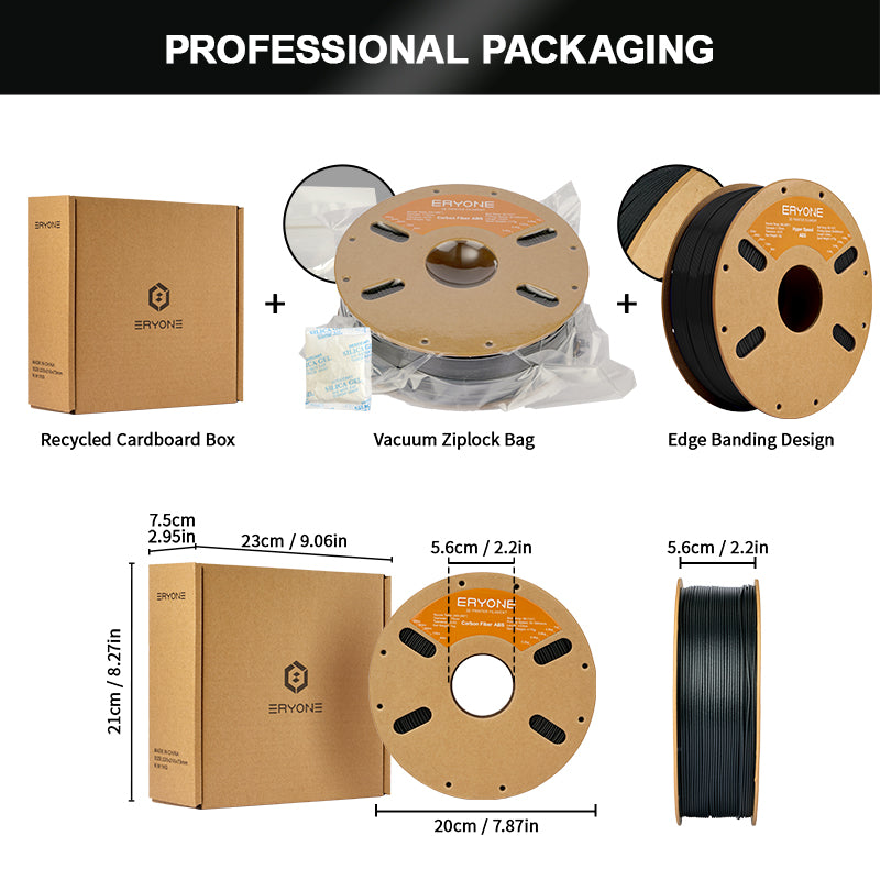 ERYONE High Speed ABS 3D Printer Filament 1.75mm, Dimensional Accuracy +/- 0.05 mm 1kg (2.2LBS)/Spool