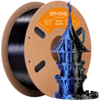 PLA  Silk Dual-Color Filament - 1.75mm±0.03mm (1kg) - Midnight Blue & Black