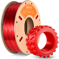 TPU Filament - 1.75mm±0.03mm (0.5kg & 1kg) - Transparent Red-1kg