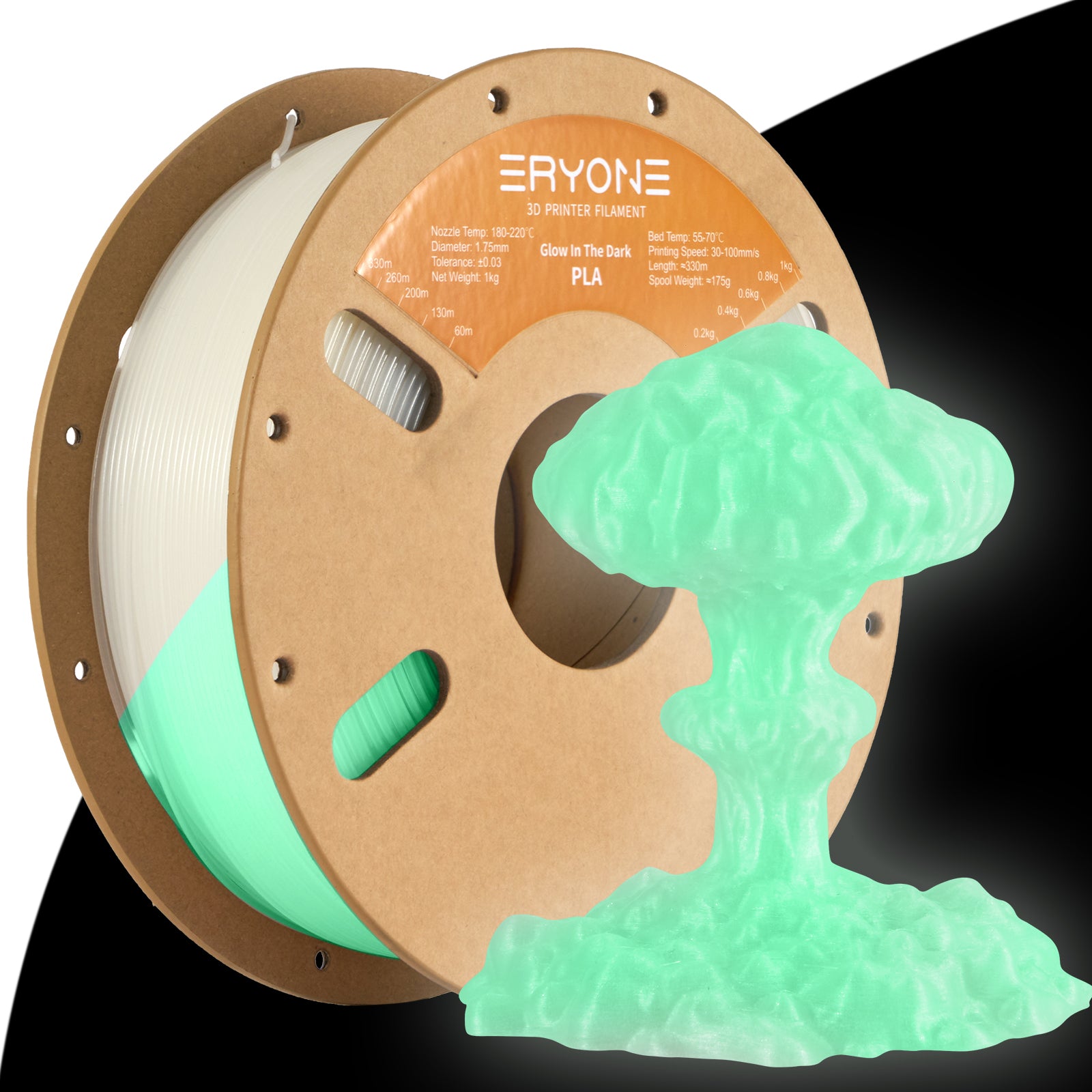 Pre-sale- ERYONE All Series PLA 3D Filament 1kg +FREE SHIPPING(MOQ:20 rolls,can mix color)