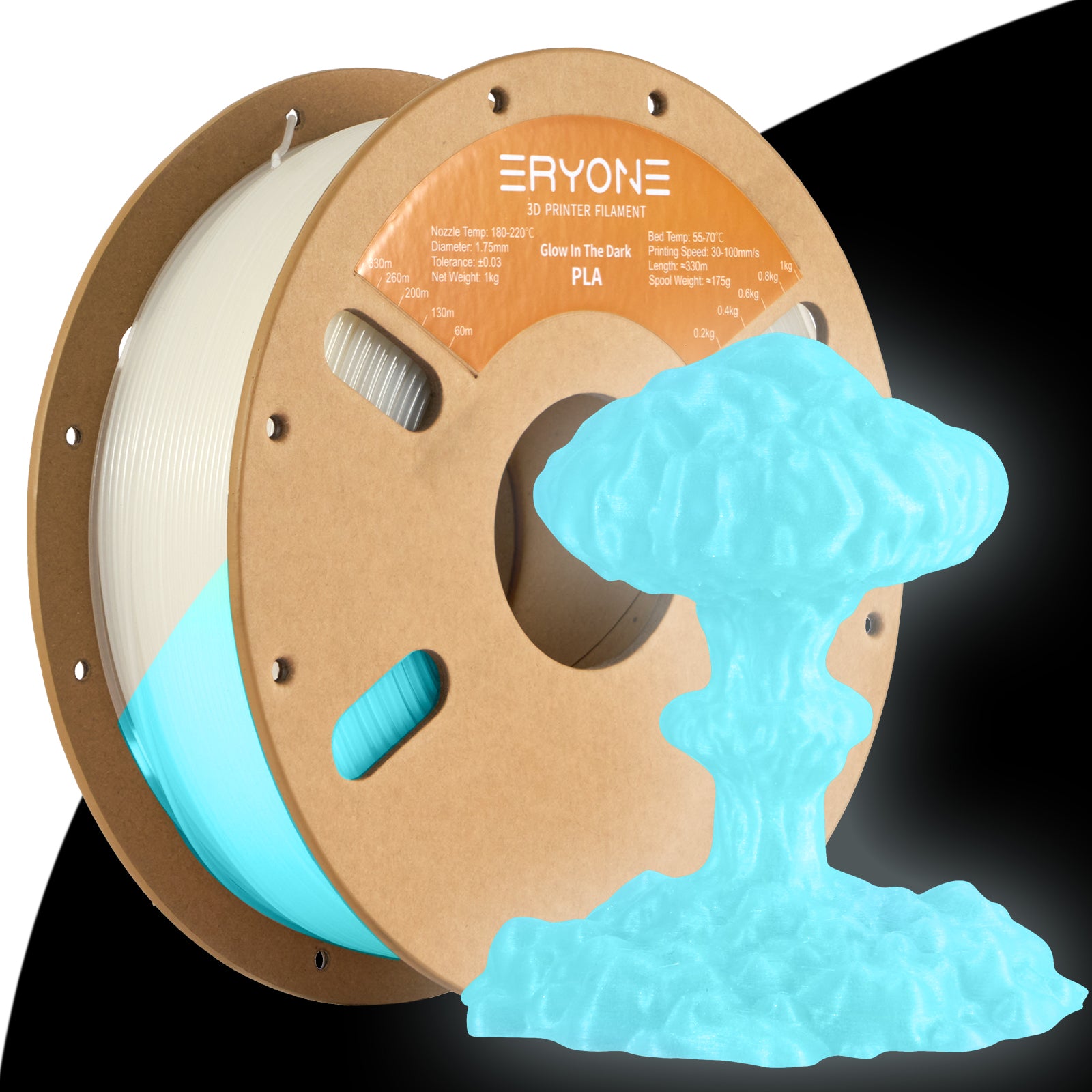 Pre-sale- ERYONE All Series PLA 3D Filament 1kg +FREE SHIPPING(MOQ:20 rolls,can mix color)
