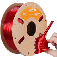 TPU 90A Flexible Filament - 1.75mm±0.03mm (1kg) - Transparent Red