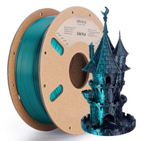 (Pre-sale) PLA All Series Filament - 1.75mm±0.03mm (1kg)  (MOQ:20 Rolls,Mixable) - Silk Dual-Color-Black & dark green