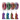 PLA Silk Dual-Color Filament，1.75mm±0.03mm(250g)，Total 4 Rolls