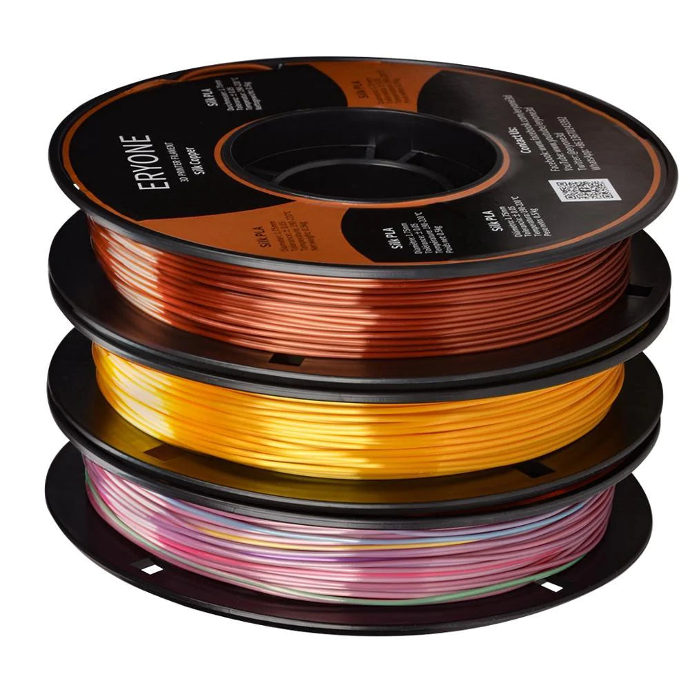 Pre-sale ERYONE 3 Spulen 1.5kg Mini Silk Rainbow PLA Filament 1.75mm für FDM 3D Drucker(MOQ:20 Rolls)