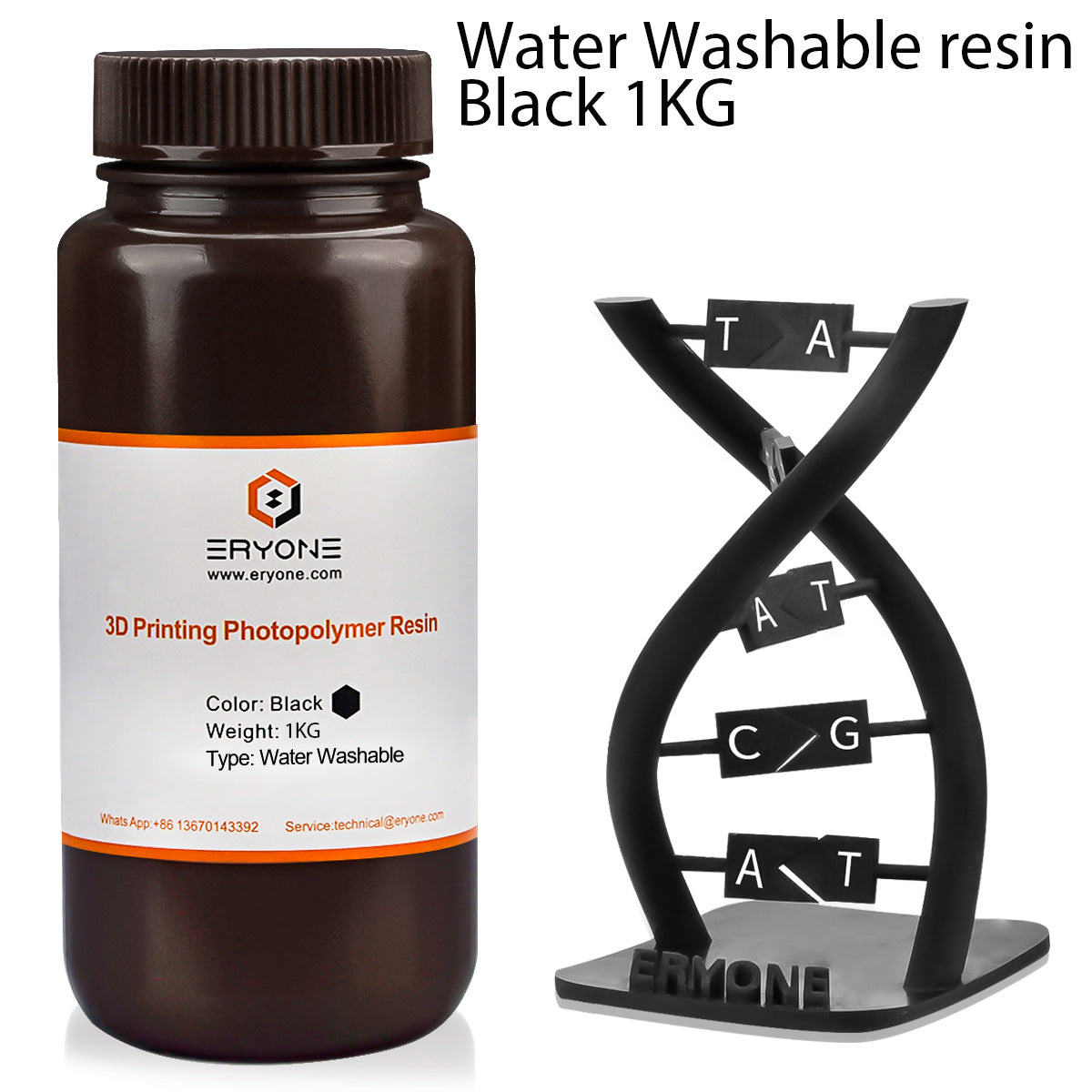 ERYONE Water Washable 3D Printer Resin 1KG