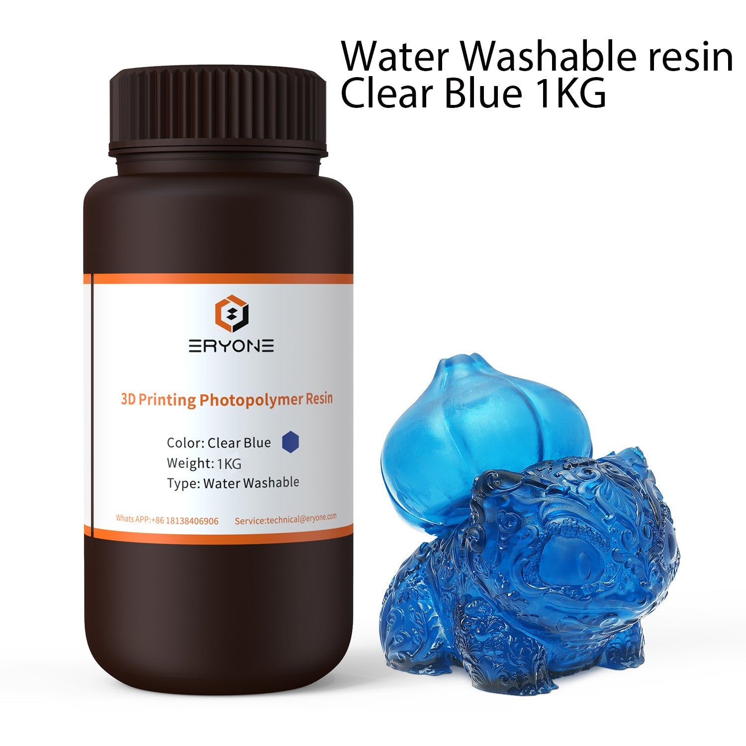 ERYONE Water Washable 3D Printer Resin 1KG