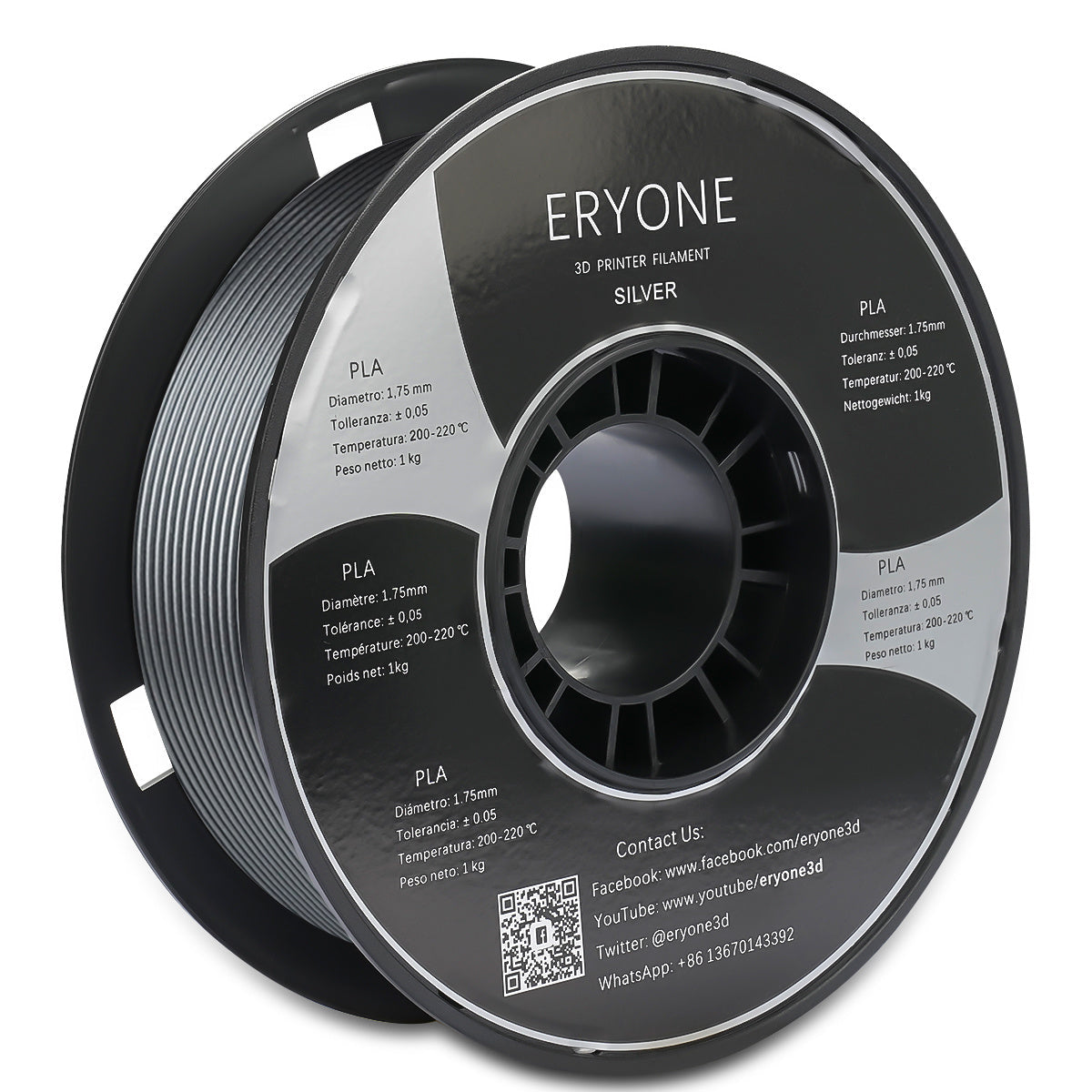 ERYONE Double Filament PLA Bicolore 1,75 mm, Filament pour Imprimante 3D  Bobine de 1 kg +/- 0,02 mm, Soie Or et Violet : : Commerce,  Industrie et Science